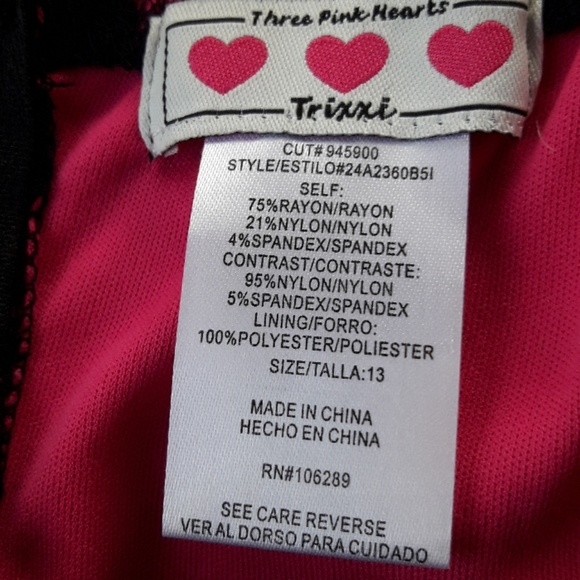 Trixxi Black & Punk Dress - Picture 5 of 7